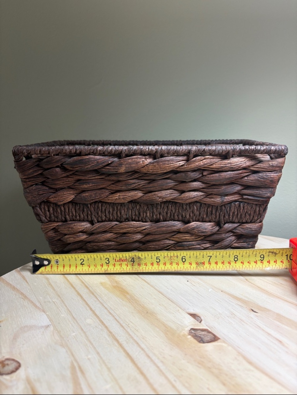 Woven Brown Decorative Storage Basket - Home Accents